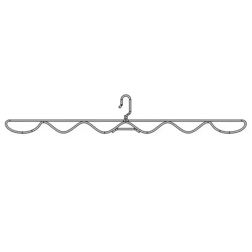 ProDryingRack SD Wave Hanger, Silver (20/Pack) ProDryingRack SD Wave Hanger, Silver (20/Pack)