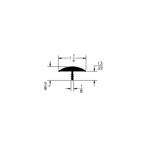 Patwin Plastics 857 Brown Bumper Edge Mouldings, 250 ft L x 1-1/4" W - 1/8" Kerf Patwin Plastics 857 Brown Bumper Edge Mouldings, 250 ft L x 1-1/4" W - 1/8" Kerf