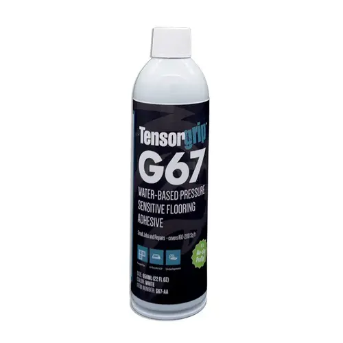 Tensorgrip Waterbased Flooring Adhesive Pressure Sensitive Flooring Adhesive, G67 Clear, 22 liter Tensorgrip Waterbased Flooring Adhesive Pressure Sensitive Flooring Adhesive, G67 Clear, 22 liter