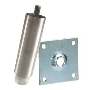 Kason Mid-America KM61752HF60F5 Adjustable Equipment Leg with Plate 6"-7.75"