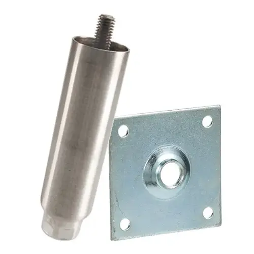 Adjustable Equipment Leg with Plate 6"-7.75"