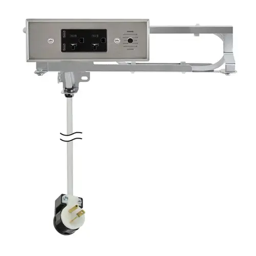 Blade In-Drawer Outlet, 20 Amp, (2) 65W USB-C & (2) AC, Stainless Steel