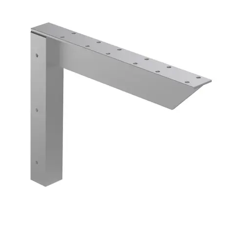 Rakks Flush Mount Bench Bracket Matte Silver 14-1/4"H x 18-1/4"L Rakks Flush Mount Bench Bracket Matte Silver 14-1/4"H x 18-1/4"L