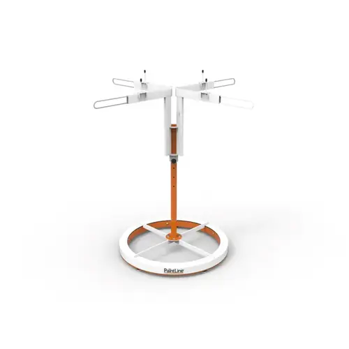 SprayTwirly Heavy Duty Rotating Spray Table, Orange/White