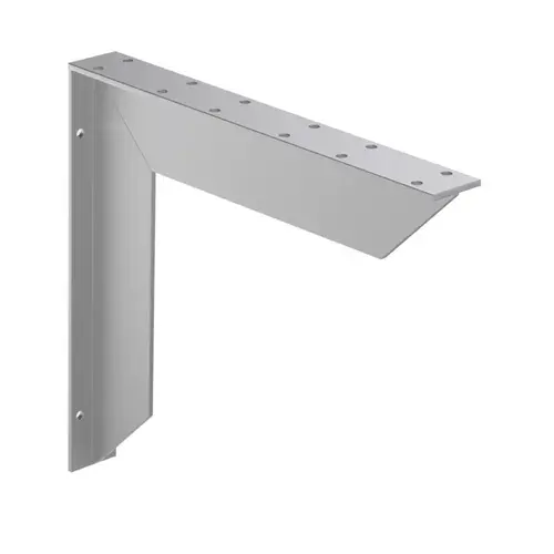 Rakks Surface Mount Bench Bracket Silver 14-1/4"H x 15-3/4"L Rakks Surface Mount Bench Bracket Silver 14-1/4"H x 15-3/4"L