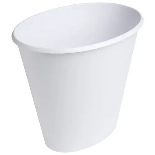 Wastebasket, 2.5 gal, White