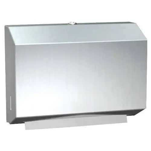 Surface Mounted Petite Paper Towel Dispenser (Multi C-Fold) Satin Surface Mounted Petite Paper Towel Dispenser (Multi C-Fold) Satin