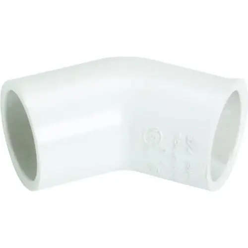 Pvc 45 degree Elbow Schedule 40 - 1" X 1" White Pvc 45 degree Elbow Schedule 40 - 1" X 1" White