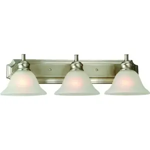 Design House 202500669 Bristol 24 In. 3-Light Bath Vanity Fixture Satin Nickel