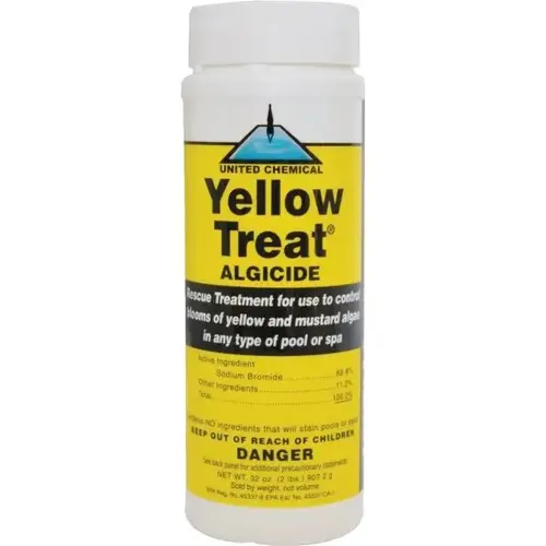 Yellow Treat 2 Lb Pool Algaecide Container