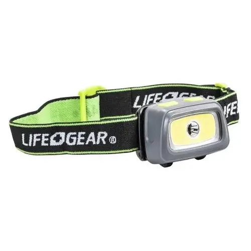 330 Lumen Headlamp With Red And Green Led'S, Safety Flasher, Whistle