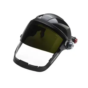 Jackson Safety 14238 Lightweight Quad500 Premium Multipurpose Face Shield, Black