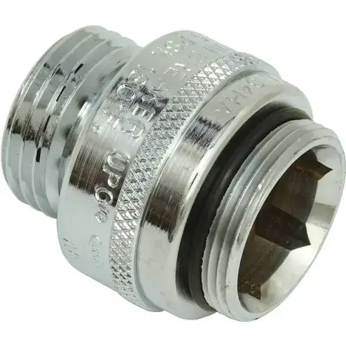 1-1/8"- 18 Special Threads X 3/4"Hose Chrm Single-Check Vacuum Breaker