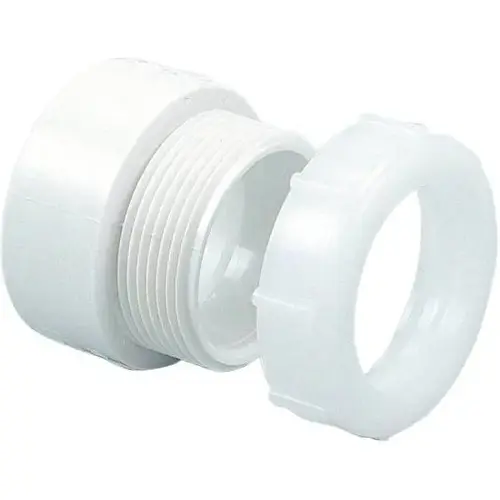 1-1/2 In Pvc Dwv Hub X Slip-Joint Trap Adapter
