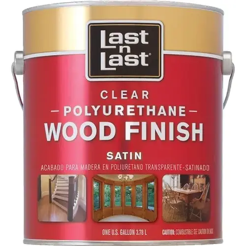 Last N Last Polyurethane Wood Finish, Satin, 450 Voc, 1 Gallon Last N Last Polyurethane Wood Finish, Satin, 450 Voc, 1 Gallon