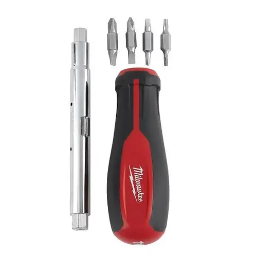 11-In-1 Screwdriver With Square Drive 11-In-1 Screwdriver With Square Drive