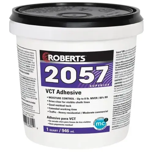 Vinyl Composition Tile Adhesive, 1 Quart (946 Ml)