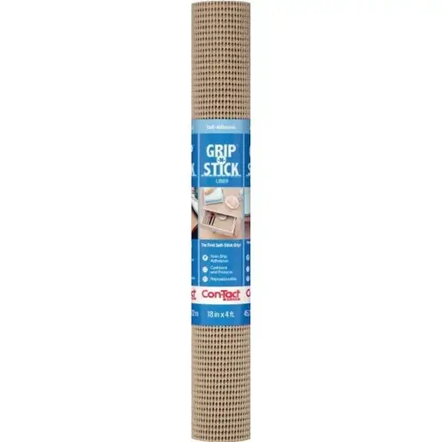 18 X 4 ft Con-Tact Grip N Stick Mat - Taupe 18 X 4 ft Con-Tact Grip N Stick Mat - Taupe