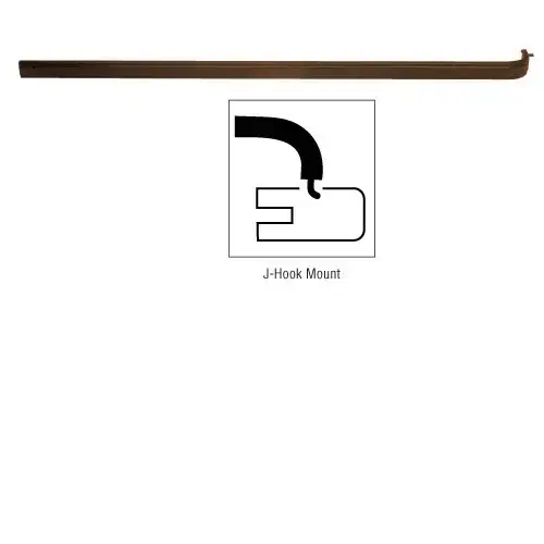 Dark Bronze Extruded Aluminum Push Bar for 36" Doors