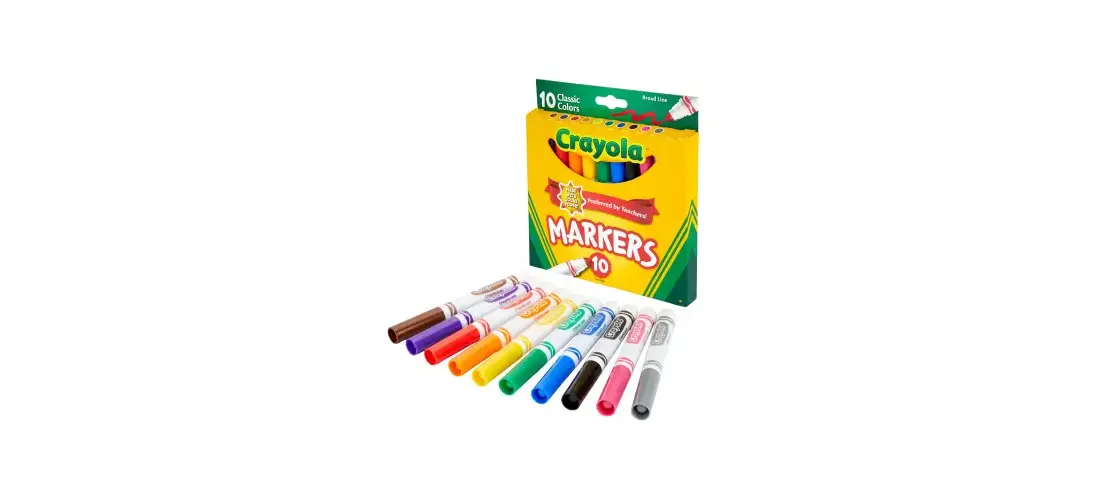 CRAYOLA 58-7722 Markers Classic Assorted Broad Tip Buy Now