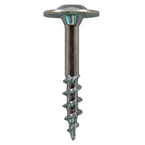 8-1-1/8" Modified Washer Head Drawer Front Adjusting Screw Square Drive - Sharp Point Coarse Thread Zinc, - 6000/Box - pack of 6000 8-1-1/8" Modified Washer Head Drawer Front Adjusting Screw Square Drive - Sharp Point Coarse Thread Zinc, - 6000/Box - pack of 6000