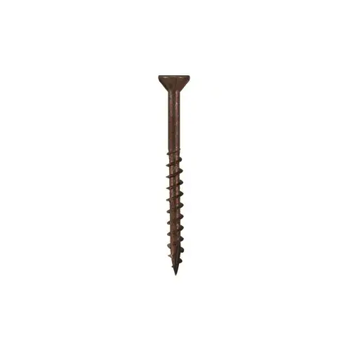 #8 x 3" Flat Head Assembly Screws, Square/Phillips Drive Coarse Thread with Nibs and Double Auger Point, Lubricated, Box of 2000 by #8 x 3" Flat Head Assembly Screws, Square/Phillips Drive Coarse Thread with Nibs and Double Auger Point, Lubricated, Box of 2000 by
