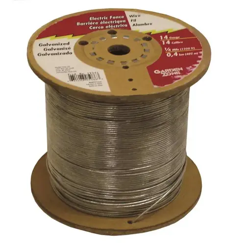 Fence Wire 0.06" H X 1320 ft. L Galvanized Steel Electric Silver Silver Fence Wire 0.06" H X 1320 ft. L Galvanized Steel Electric Silver Silver