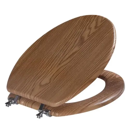 Toilet Seat Sheridan Elongated Oak Polypropylene Oak Toilet Seat Sheridan Elongated Oak Polypropylene Oak