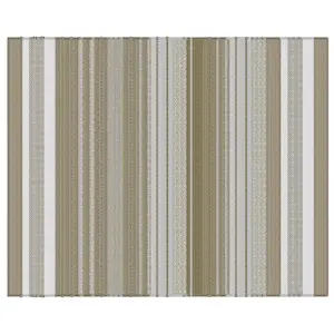Vivsun Rugs RGS102307 Accent Rug 96" W X 120" L Brown Stripe Polyester Brown