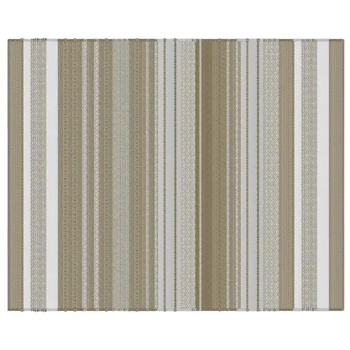 Accent Rug 96" W X 120" L Brown Stripe Polyester Brown Accent Rug 96" W X 120" L Brown Stripe Polyester Brown