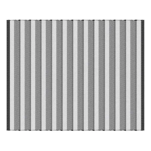 Accent Rug 96" W X 120" L Gray Stripe Polyester Gray Accent Rug 96" W X 120" L Gray Stripe Polyester Gray