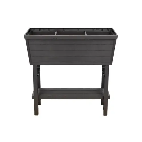 Elevated Garden Box 31" H X 32.25" W X 14.5" D PP Plastic Brown Brown Elevated Garden Box 31" H X 32.25" W X 14.5" D PP Plastic Brown Brown