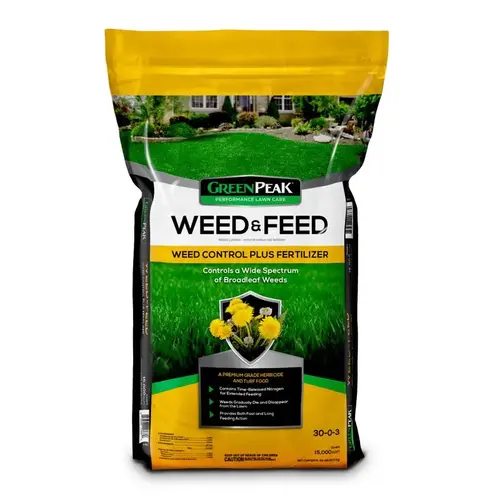 Lawn Fertilizer Weed & Feed For All Grasses 15000 sq ft Lawn Fertilizer Weed & Feed For All Grasses 15000 sq ft