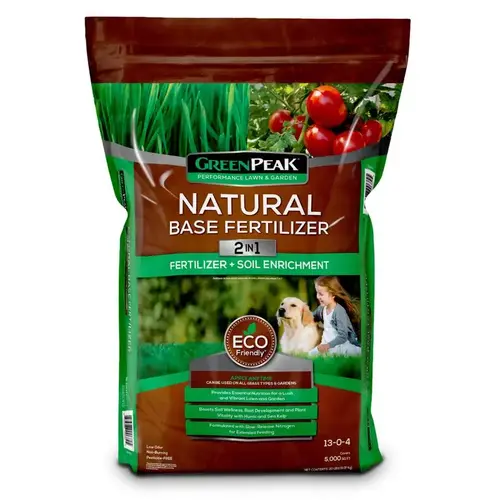 Lawn Fertilizer Natural Base All-Purpose For All Grasses 5000 sq ft Lawn Fertilizer Natural Base All-Purpose For All Grasses 5000 sq ft