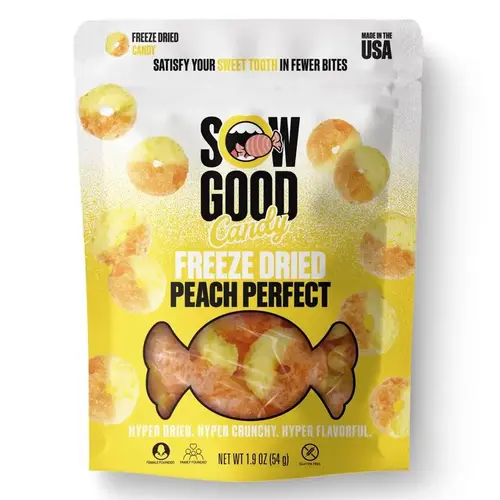 Candy Bites Freeze Dried Peach Perfect 1.9 oz Candy Bites Freeze Dried Peach Perfect 1.9 oz
