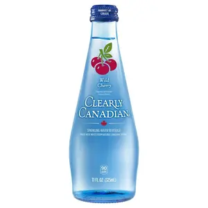 Clearly Canadian 325C-US-108P-XCP12 Sparkling Spring Water Cherry 11 oz - pack of 12