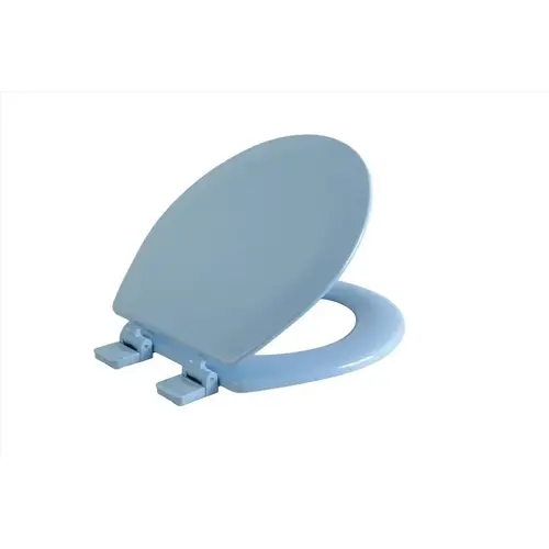 Toilet Seat Laurel Round Blue Wood Blue Toilet Seat Laurel Round Blue Wood Blue