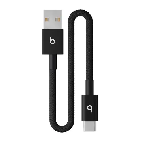 Cable USB-A to USB-C 8" Black Black Cable USB-A to USB-C 8" Black Black
