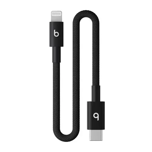 Cable Lightning to USB-C 8" Black Black Cable Lightning to USB-C 8" Black Black