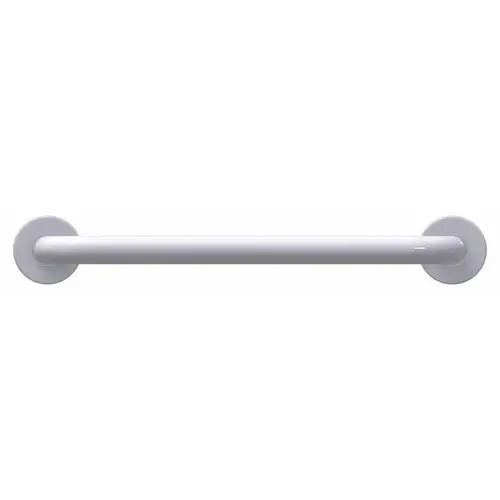 Grab Bar 18" L ADA Compliant Stainless Steel White Grab Bar 18" L ADA Compliant Stainless Steel White