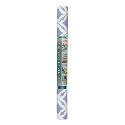 Shelf Liner Vintage Trellis 9 ft. L X 18" W Blue Blue Shelf Liner Vintage Trellis 9 ft. L X 18" W Blue Blue