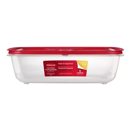 Food Container and Lid Easy Store 41.5 cups Clear Clear - pack of 2 Food Container and Lid Easy Store 41.5 cups Clear Clear - pack of 2