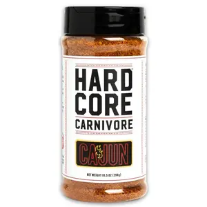 Hardcore Carnivore HCC185P12S Bar-B-Q Rub/Seasoning Cajun 10.5 oz