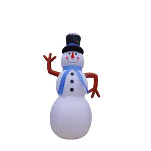 A Holiday Company CH24109-600 Inflatable LED Snow Man Blue Scarf 20 ft.