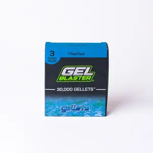 GEL BLASTER INC GL3P01CP Water Bead Ammo Gellets L1.35/W4.1/ H 4.8 each Teal