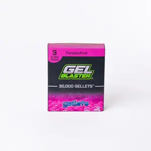 GEL BLASTER INC GL3P10CP Water Bead Ammo Gellets L1.45/W4/H4.75 each Pink