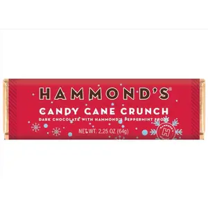 Hammond's Candies OC02812 Candy Cane Crunch Dark 2.25 oz