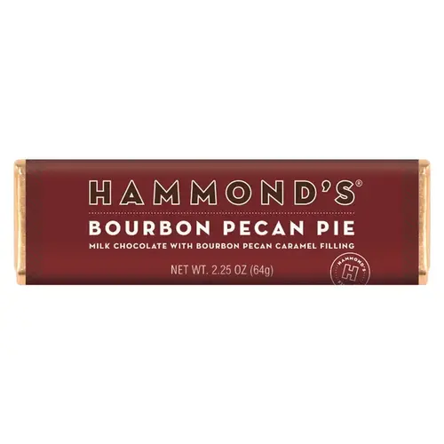 Candy Bar Bourbon Pecan Pie Milk Chocolate 2.25 oz Candy Bar Bourbon Pecan Pie Milk Chocolate 2.25 oz