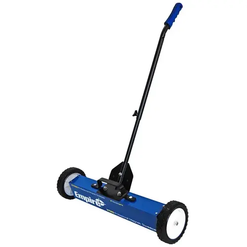 Empire Magnetic Sweeper, 24 in W Cleaning Path, 30 lb Solution Tank, Black/Blue Empire Magnetic Sweeper, 24 in W Cleaning Path, 30 lb Solution Tank, Black/Blue