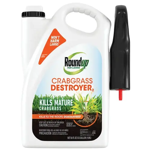 For Lawns Crabgrass Destroyer, Safe for Lawns, Ready-To-Use, 64 oz. For Lawns Crabgrass Destroyer, Safe for Lawns, Ready-To-Use, 64 oz.